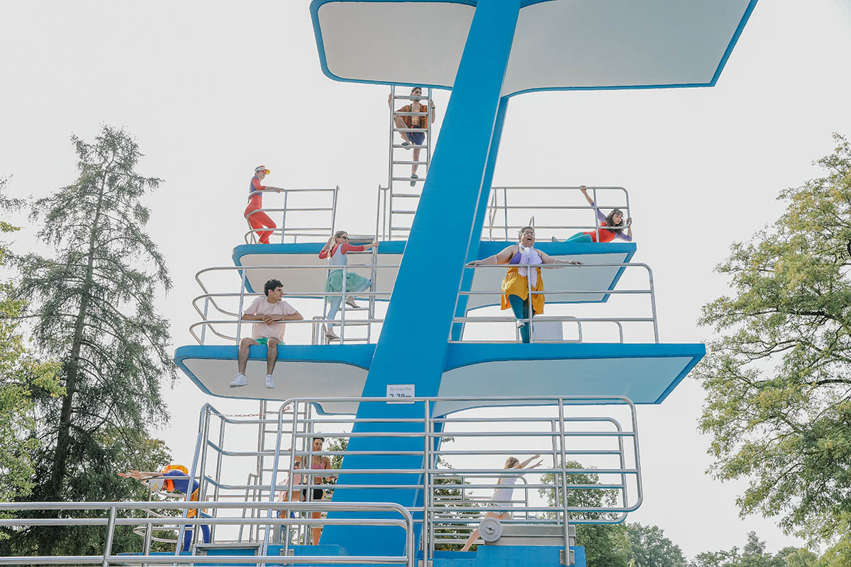 Christiane Huber, “POOL PEOPLE”, 2026, photo: Nuno Wong, Hilarija Ločmele / DAISY