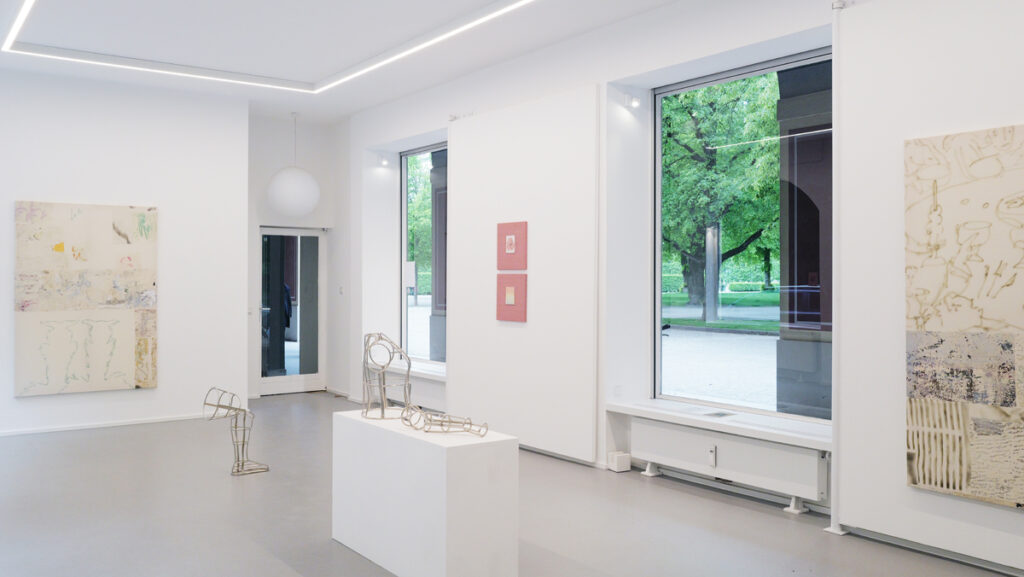 Exhibition view: Blerta Hashani, Nona Inescu, Tabata von der Lecht – FORENSIC LOGIC. Courtesy of the gallery