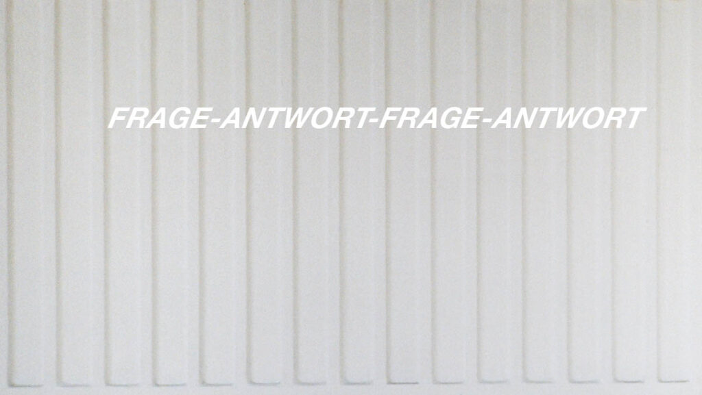 Frage-Antwort- Frage-Antwort