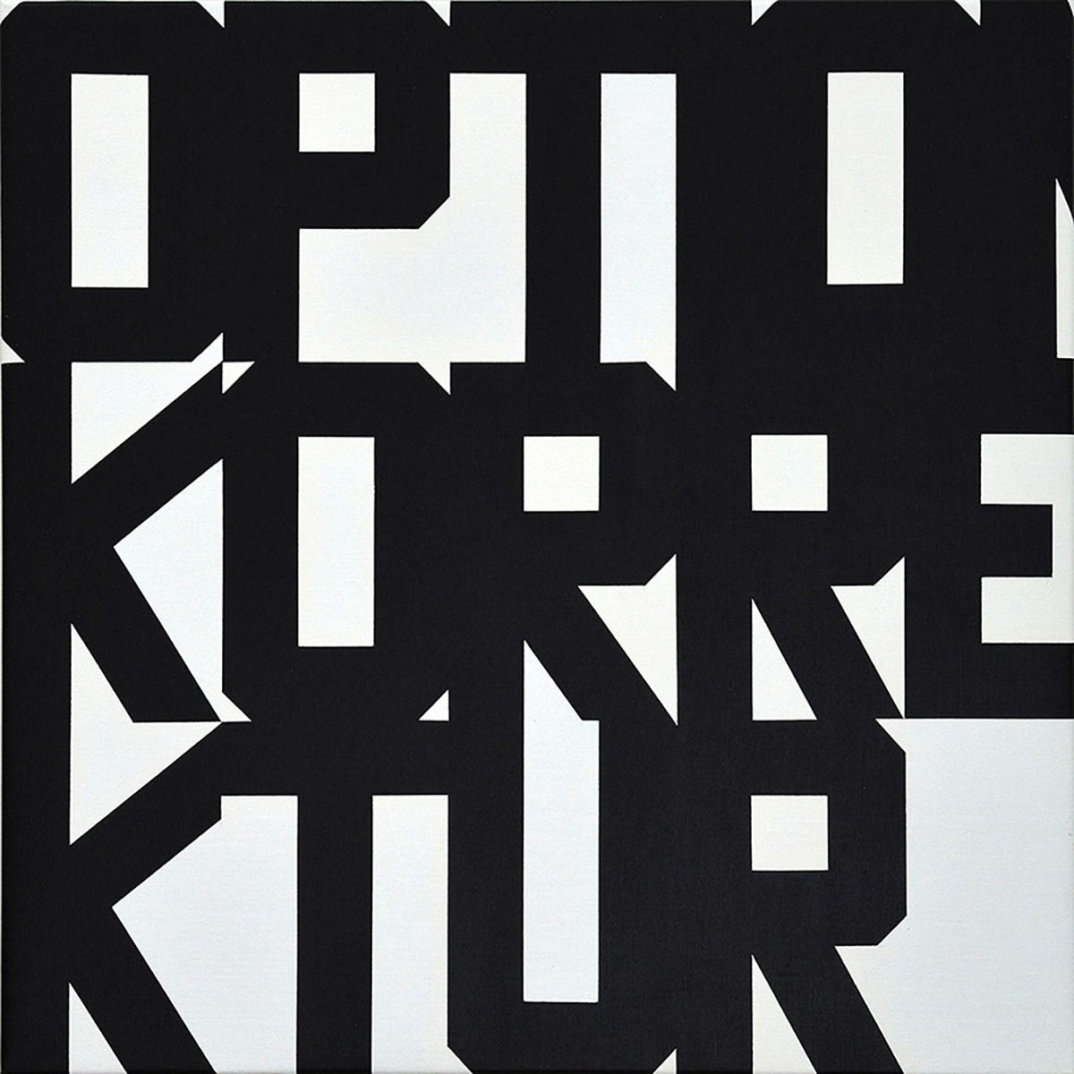 SB oik, 2020, acrylic on linen, 70 × 70 cm Photo: Eva Kelety