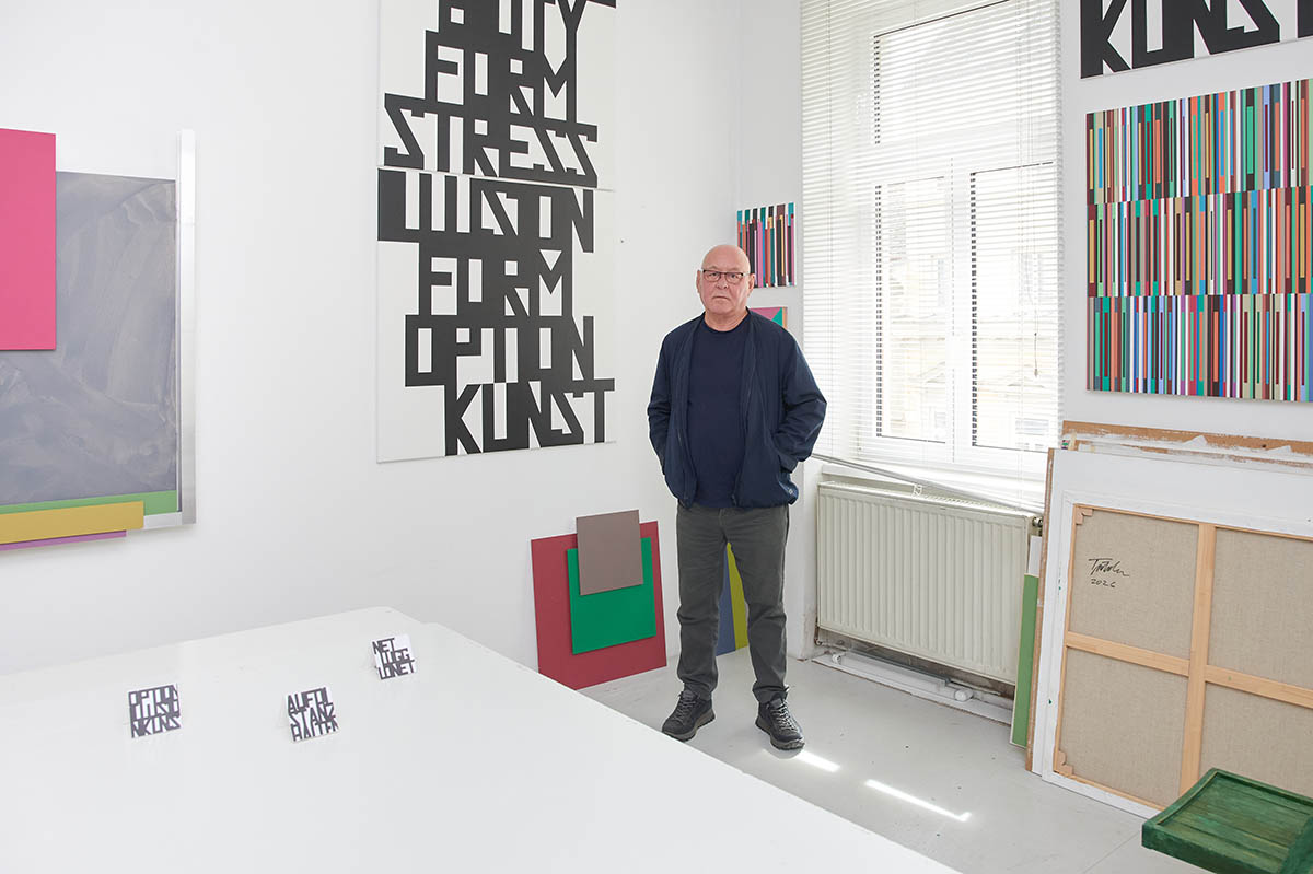 Franz Türtscher in his studio in Vienna. Photo: Daniel Lichterwaldt