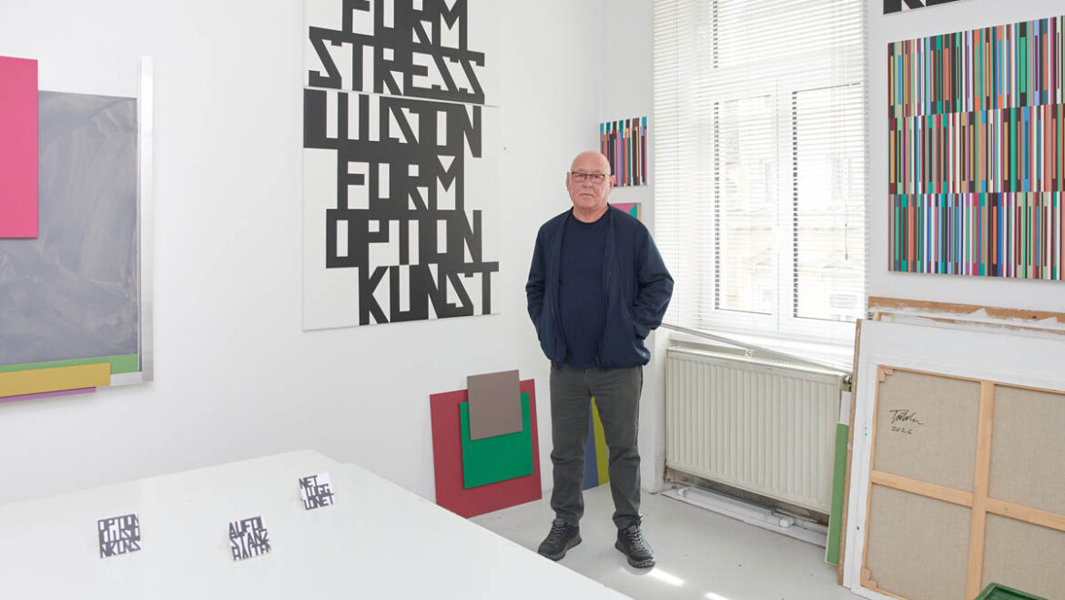 Franz Türtscher in his studio in Vienna. Photo: Daniel Lichterwaldt