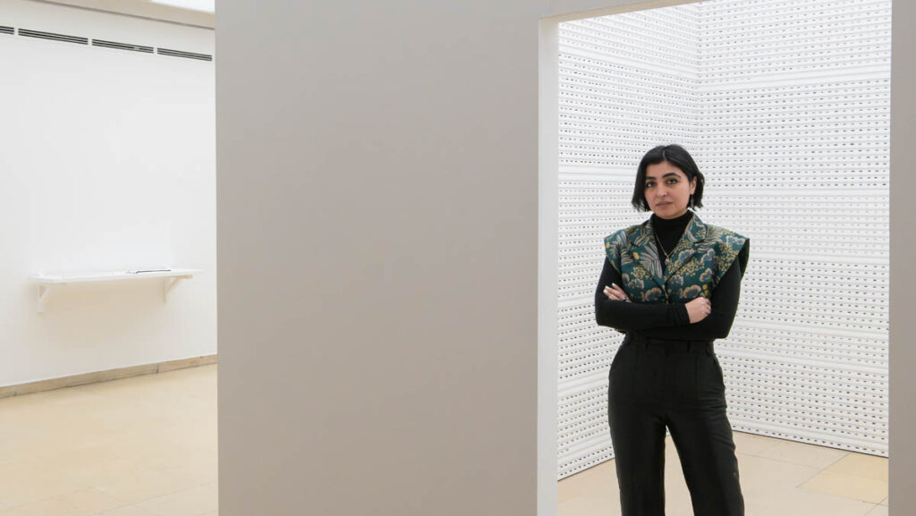 Artist Mahsa Aleph, Kunstpavillon 2026. Photo: Daniel Jarosch