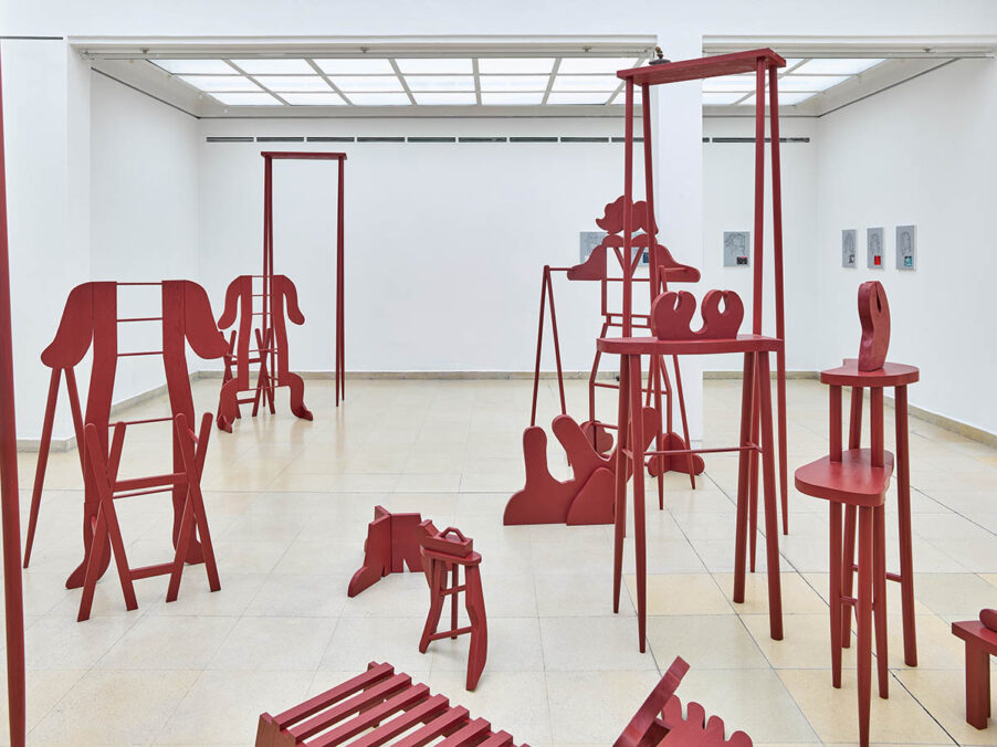 Ausstellungsansicht Frau Monteurin / Kadın Montajcı, Ahu Dural, Kunstpavillon 2025. Foto: WEST. Fotostudio