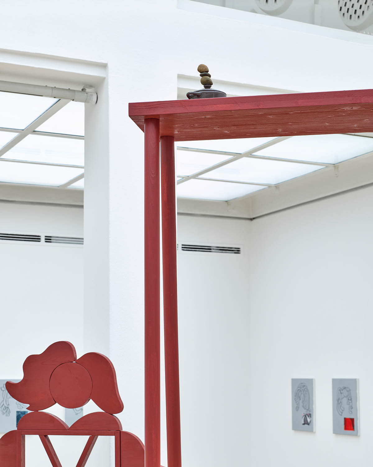 Ausstellungsansicht Frau Monteurin / Kadın Montajcı, Ahu Dural, Kunstpavillon 2025. Foto: WEST. Fotostudio