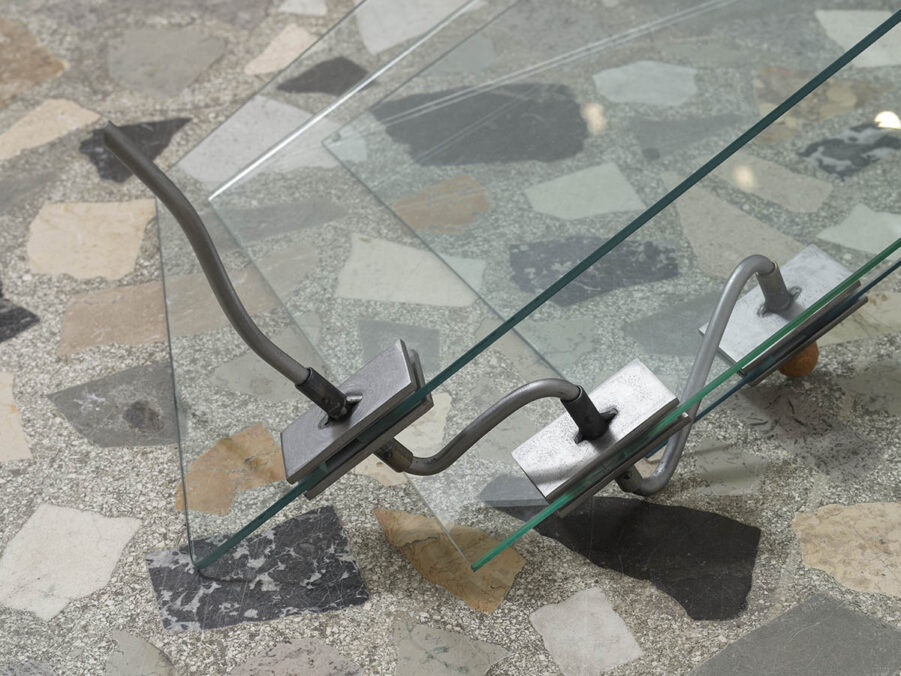 Exhibition view: Glass Physics, Gala Alica, The Cabinet, 2026, Maribor Art Gallery. Photo: Jaka Babnik, courtesy of the artist