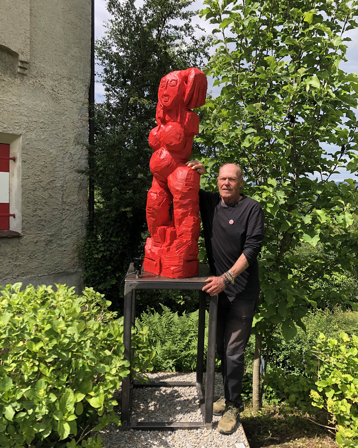 Gernot Riedmann vor seiner Tänzerin