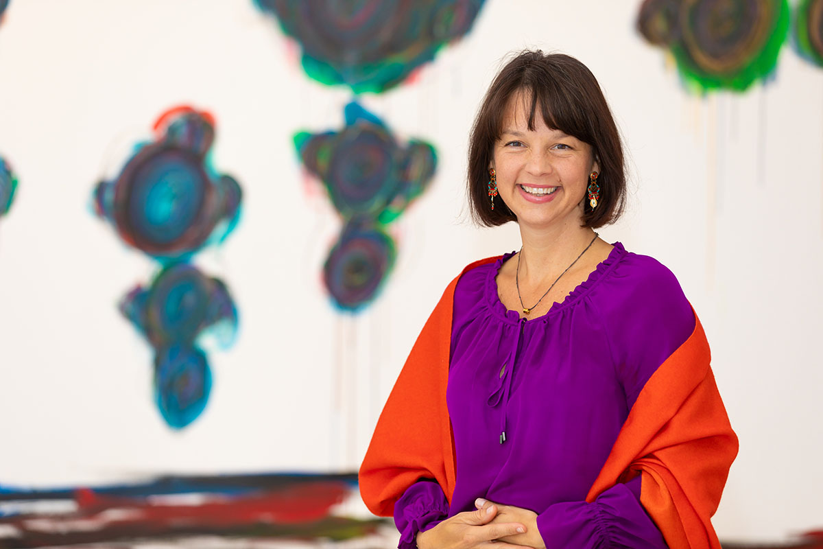 Nina Katschnig, curator of the exhibition and director of galerie gugging. Photo: Schedl Gugging