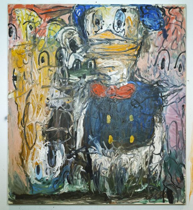 Boggieman in the brain180x160cm, oil on canvas, 2021