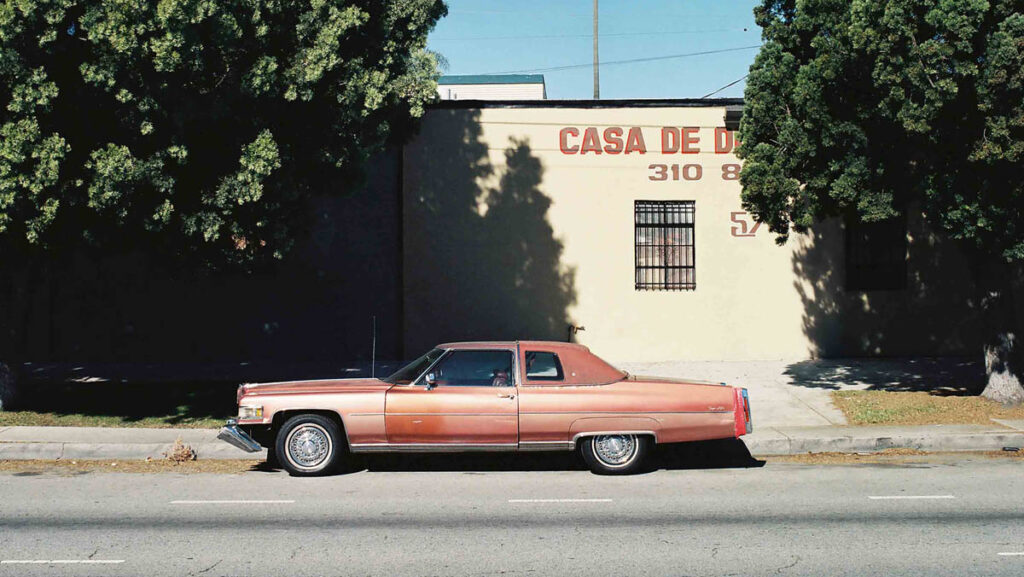 George Byrne ‘Cadillac Venice Blvd. 2025’, Archival Pigment Print, 11.5 x 11.5, Edition of 50 signed, dated, numbered + titled on the front