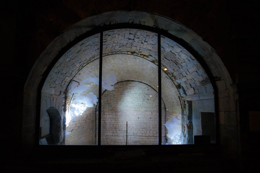 Giulia Poppi, Sffsssshh, 2021, installation view, Spazio Volta, Bergamo. Foto Luca Viganò