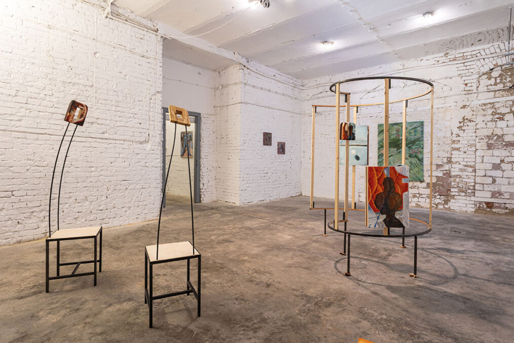 Exhibition view „Inner Spaces" Rechnitzer Gallery, Budapest 2026, installation, Emma Kling 
