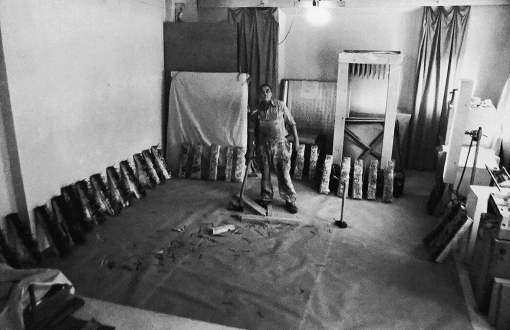 Günther Ueckers – Raum zerteiler Vorstellung, Walter Storms Galerie (Kaulbachstraße 6), 1982, Munich. © Walter Storms Galerie