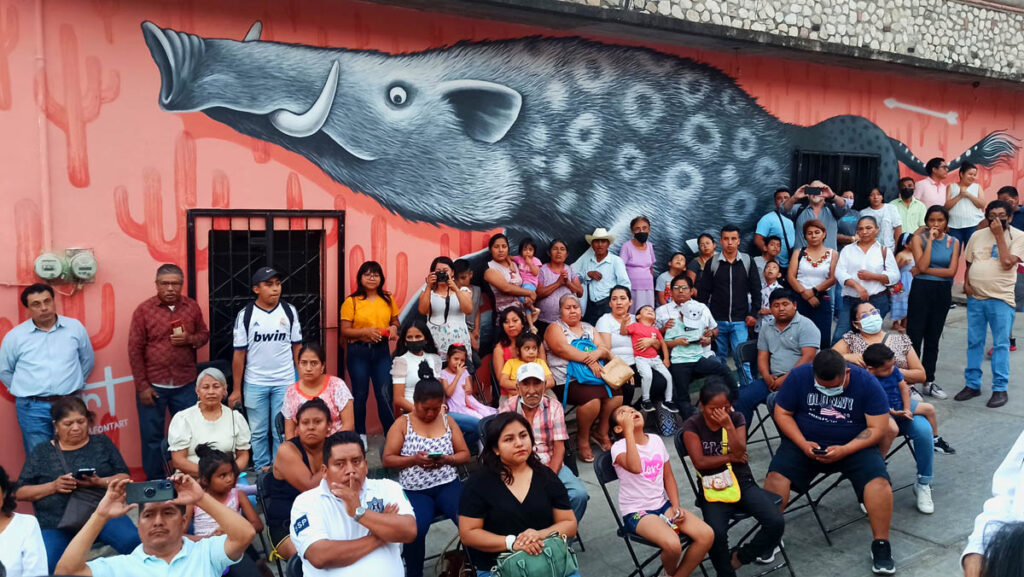 Mural made in _festival mural Cuicatlan_, Oaxaca, México