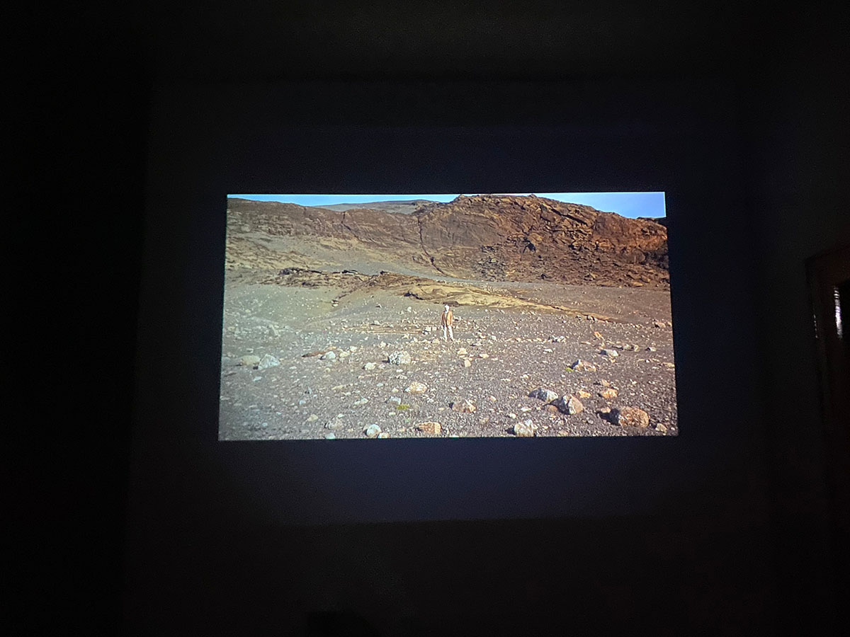 Bruno Muzzolini, Anema e Core, Color, sound, 4 min, 2008, Exhibition view at Harabel Exhibiton Space 2021-2022