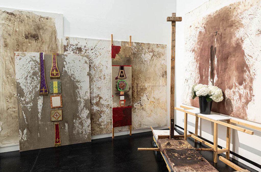 exhibition view: hermann nitsch. von sonnenaufgang an, nitsch museum, mistelbach, 2026. photo: josef schimmer