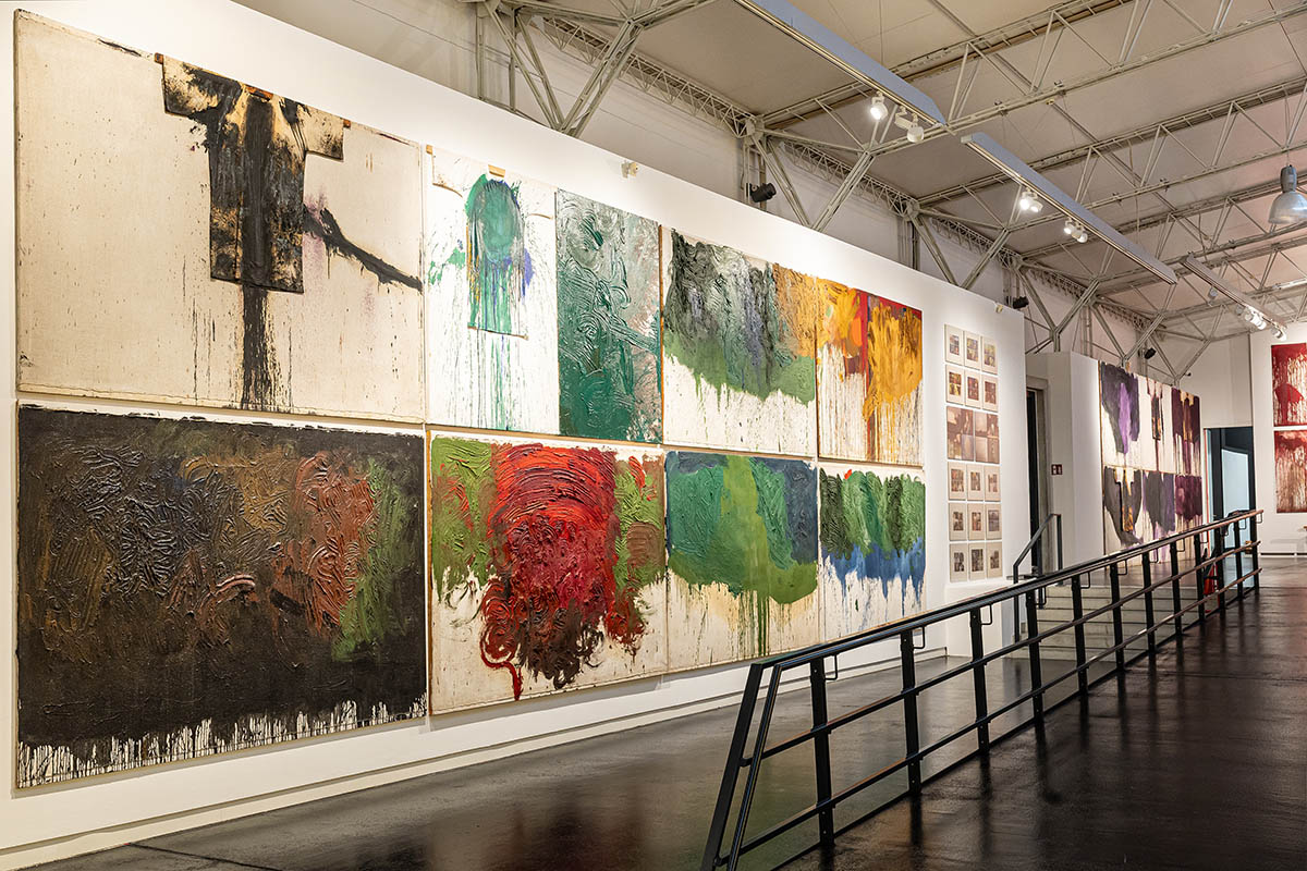 exhibition view: hermann nitsch. von sonnenaufgang an, nitsch museum, mistelbach, 2026. photo: josef schimmer