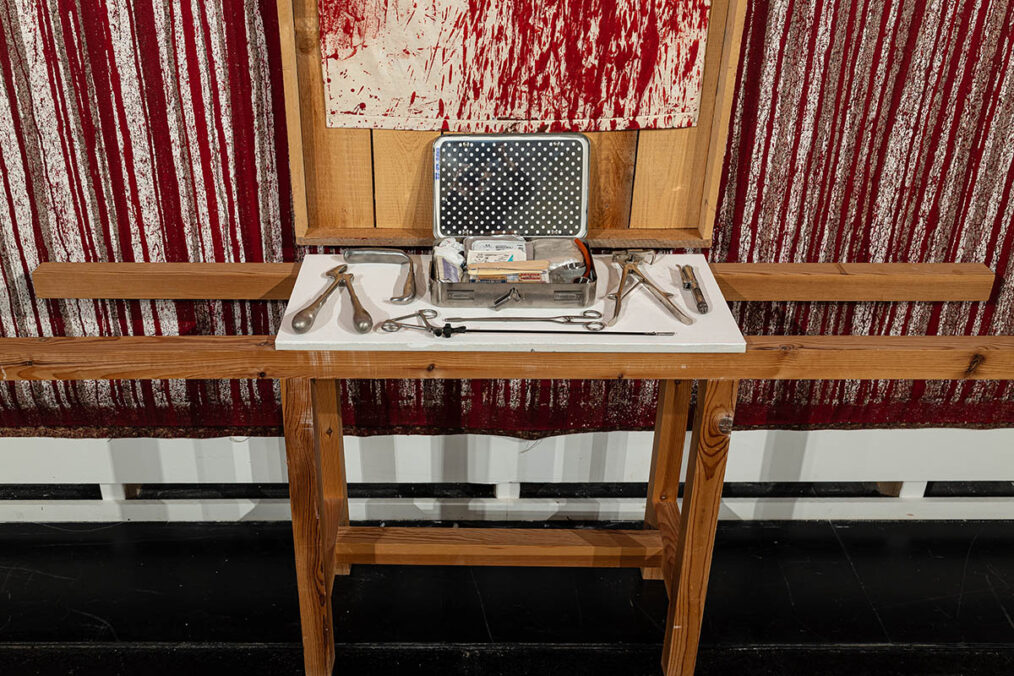 exhibition view: hermann nitsch. von sonnenaufgang an, nitsch museum, mistelbach, 2026. photo: josef schimmer