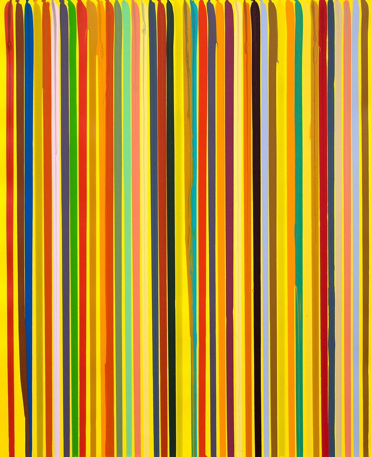 Ian Davenport, Summer, aus der Serie Four Seasons, 2020, Radierung, 115 x 113, Ed. von 30