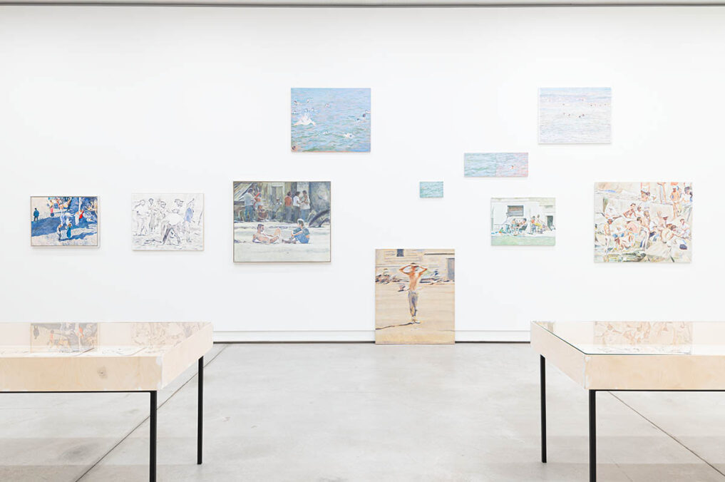 Adrian Paci installation view: “Waves and Gazes”, Cukrarna, Ljubljana, 2024 Photo: Blaz Gutmanù Courtesy the artist and kaufmann repetto Milan / New York