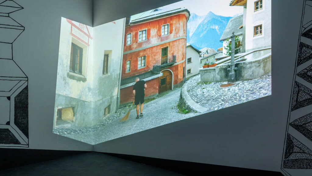 Tschlin, Exhibition View at Salzburger Kunstverein Kabinett 2023, (c) Andrew Phelps