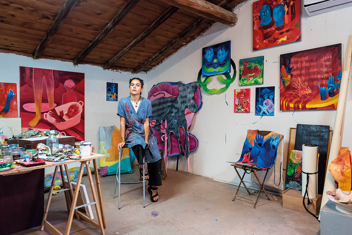 Anna Capolupo in her studio