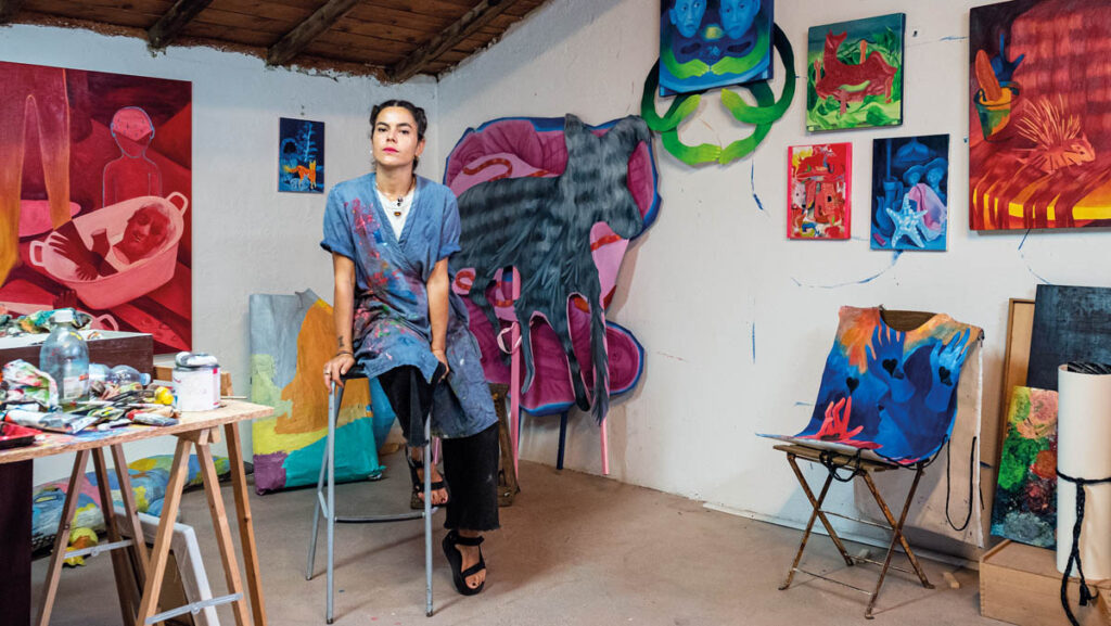 Anna Capolupo in her studio