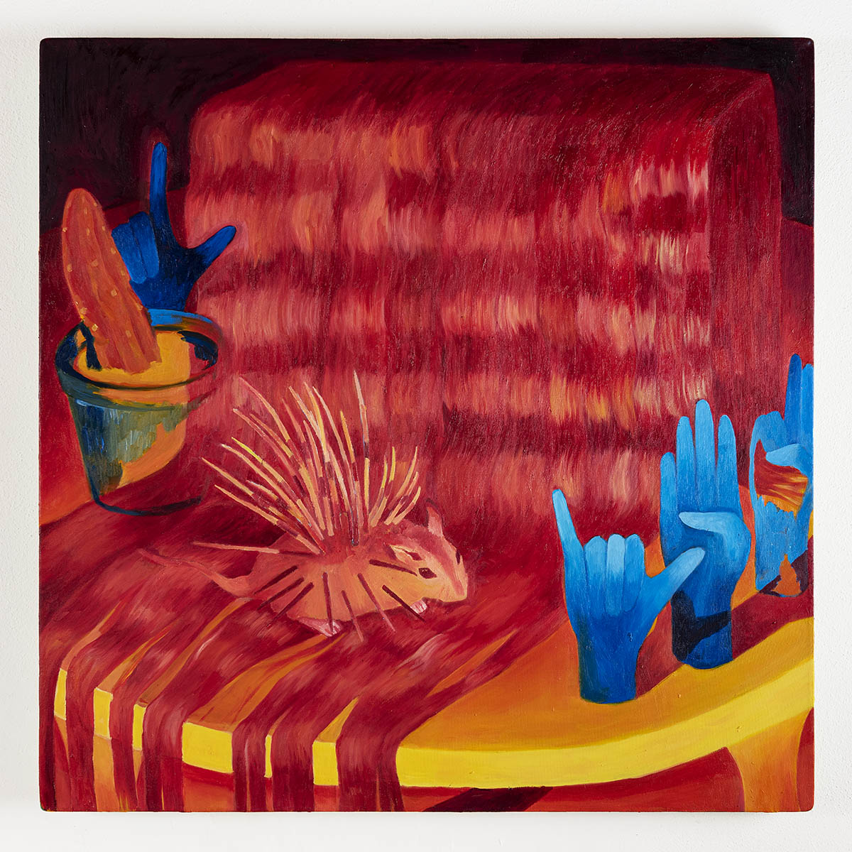 Siepe che parla, cm 75x75, oil on canvas, 2021