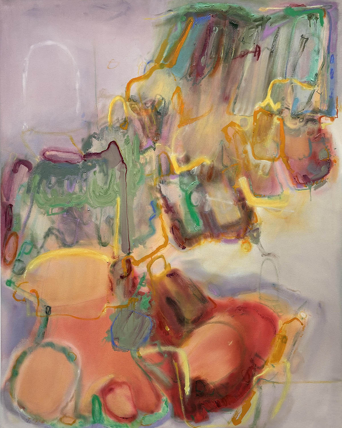 High Tide, 2025, acrylic and oil on canvas, 150 x 120 cm. Photo: Courtesy of the artist