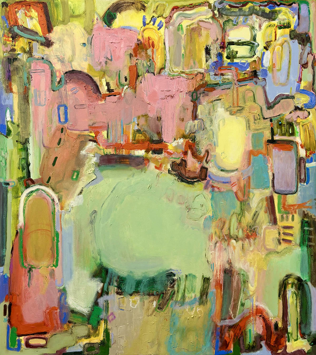 Give Way, 2025, oil on canvas, 140 x 125 cm. Photo: Courtesy of the artist