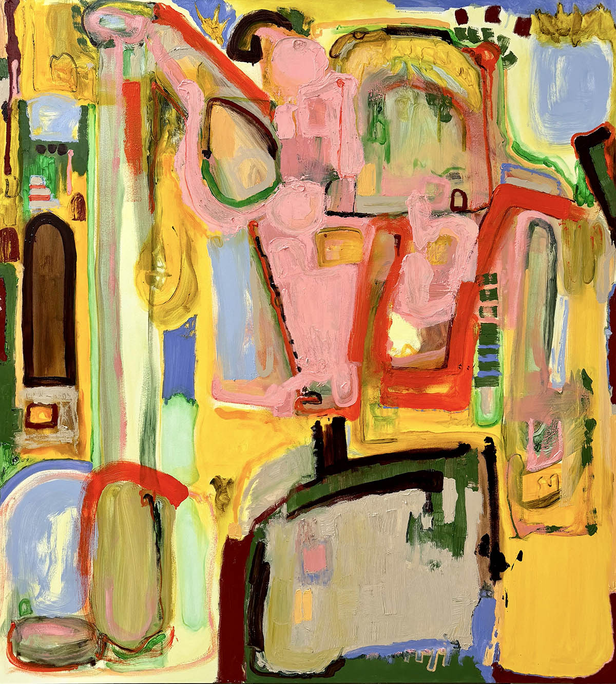 Farewell Party, 2024, oil on canvas, 220 x 200 cm. Photo: Courtesy of the artist