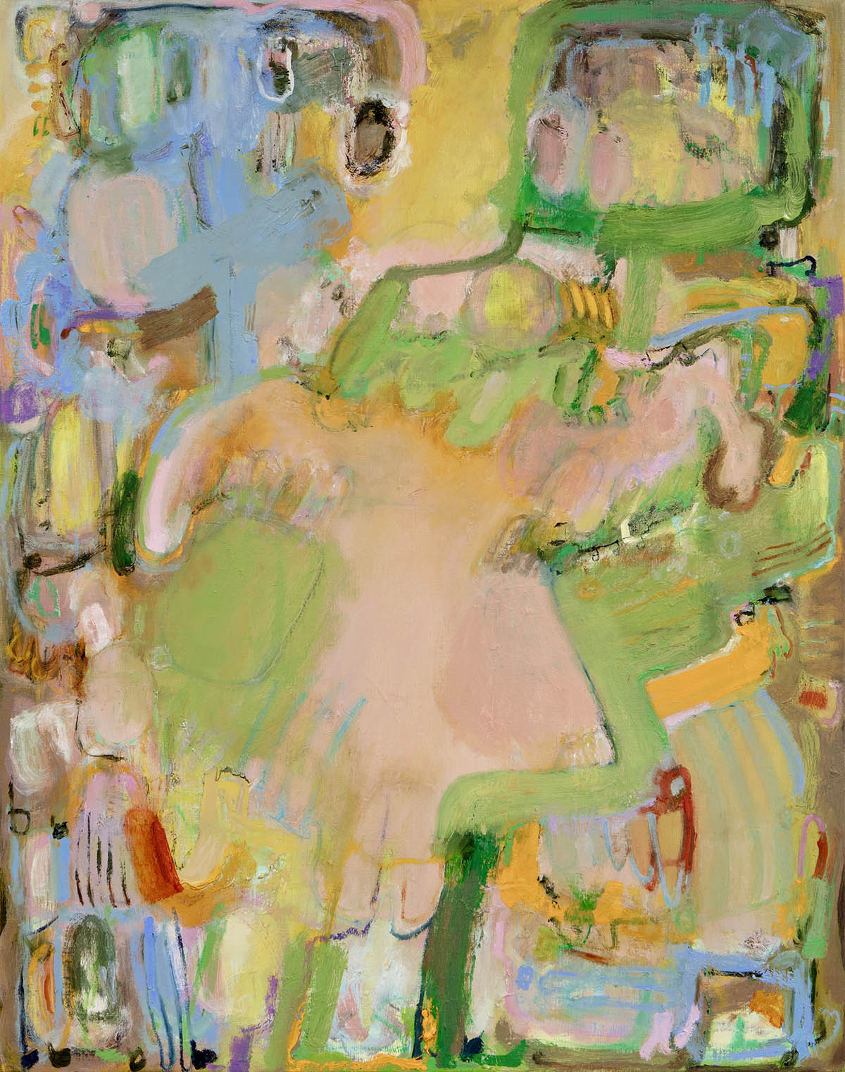 False Start, 2025, acrylic and oil on linen, 76 x 60 cm. Photo: Courtesy of the artist 