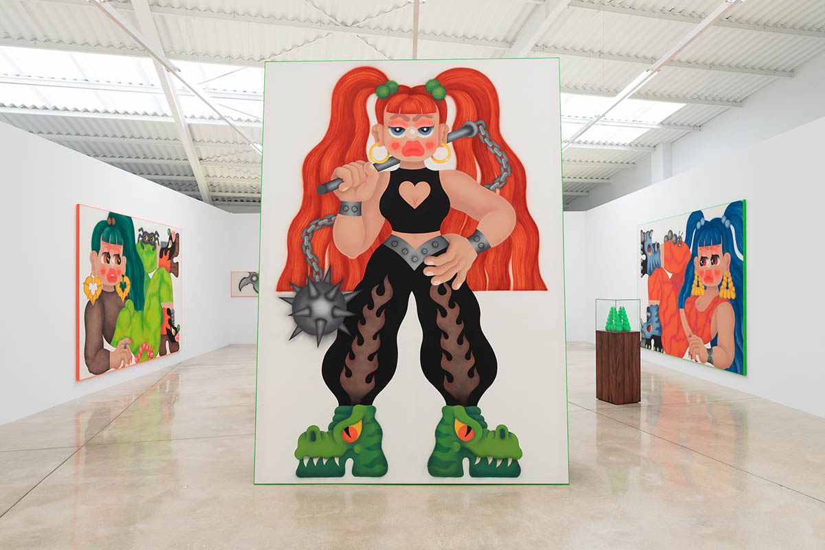 Pretty Thug, solo exhibition by Fátima de Juan. Installation view at L21 Gallery, Palma de Mallorca, 2022.