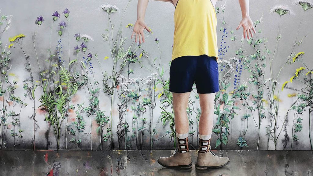 Deine Scherben kleben nicht / 2021 / Öl, Collage auf Leinwand / 120x160cm