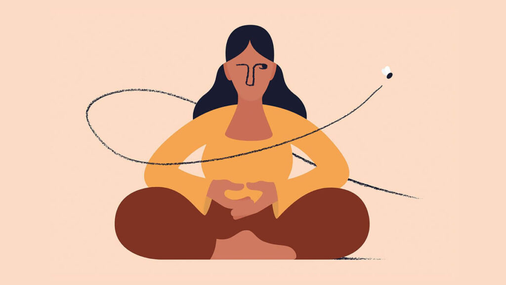 Meditating With ADHD; commissioned by The New York Times