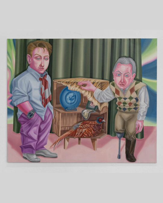 A Monologue of the Objects, 2024, Oil on canvas, 100 × 120 cm. Photo: Sergej Hufnagel