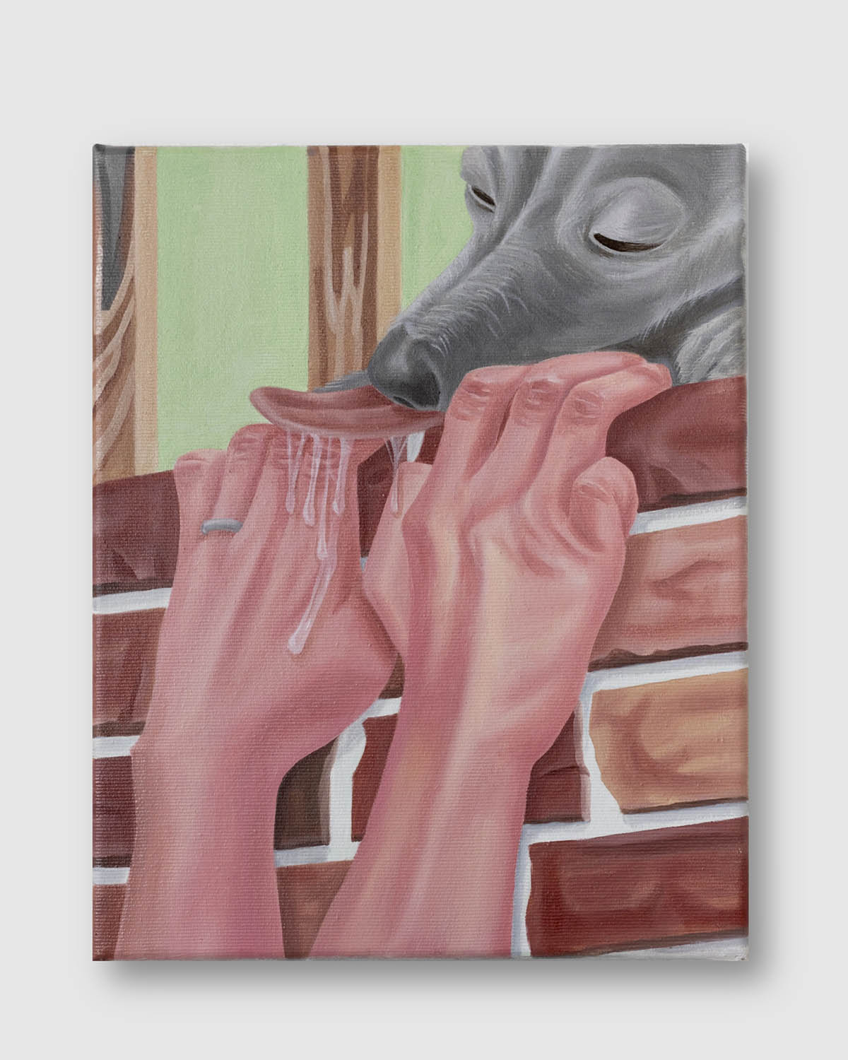 Pheromone, 2024, Oil on canvas, 24 × 30 cm. Photo: Sergej Hufnagel