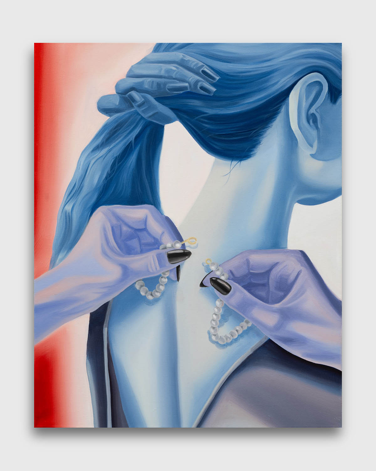 Hands, 2025, Oil on canvas, 40 × 30 cm. Photo: Sergej Hufnagel