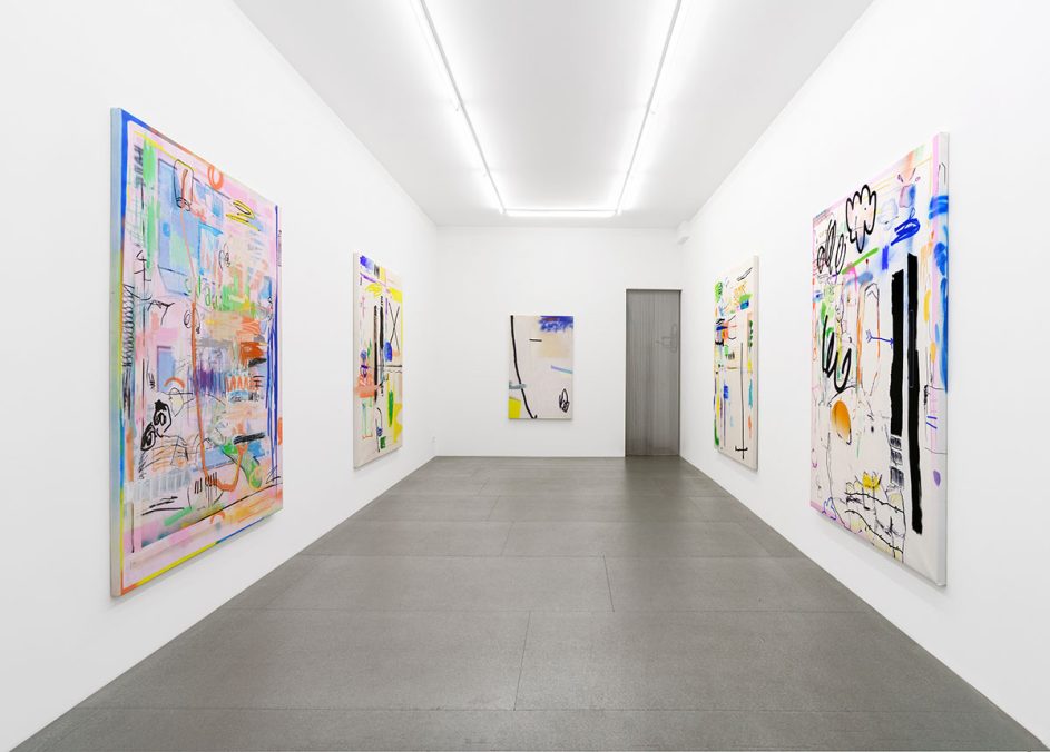 Julian Heuser, 'Pareidolie', 2021, exhibition view, FILIALE, Frankfurt. Courtesy: the artist and FILIALE, Frankfurt; photograph: Wolfgang Günzel
