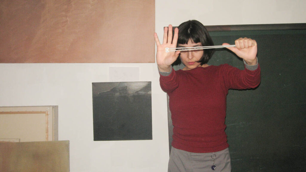 Karolina Szwed in her studio. Photo: Courtesy of the artist