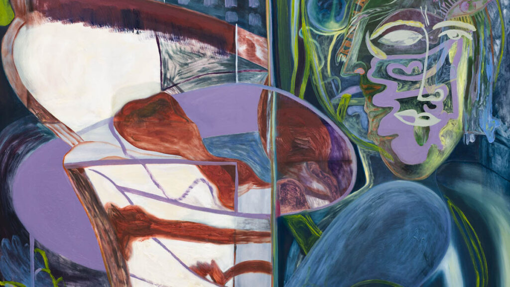 Mega City, 2020, oil on canvas, 120x150 cm, photo: Peter Mochi