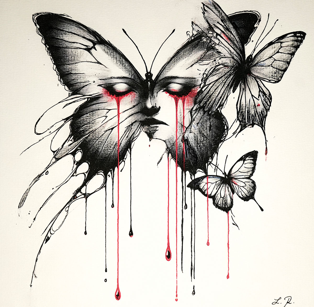 ‘The Fragile Truth of Love’ (2024), 50 x 50 cm, Acrylic Painting