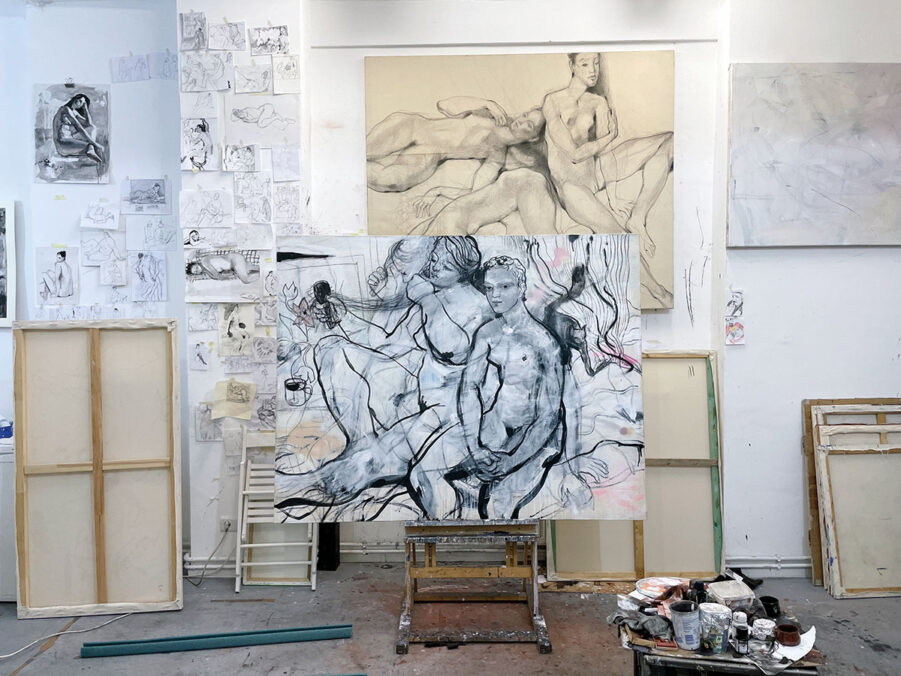 Maria Naidyonova’s studio. Photo: Courtesy of the artist