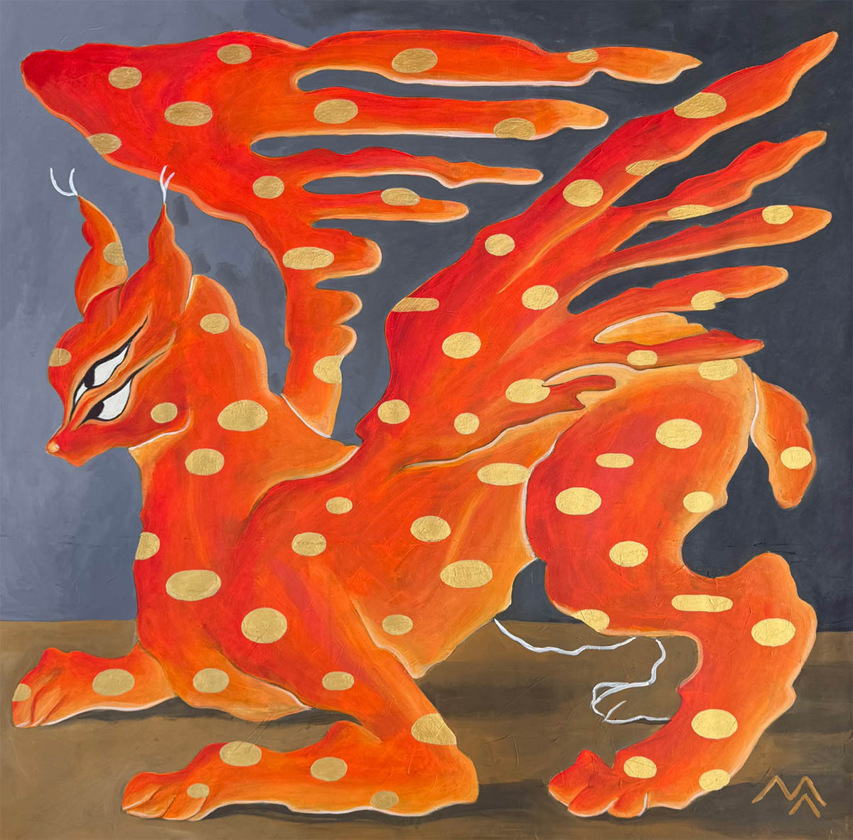 Gold fever, 2025 Acrylic on canvas 39 2/5 × 39 2/5 in | 100 × 100 cm