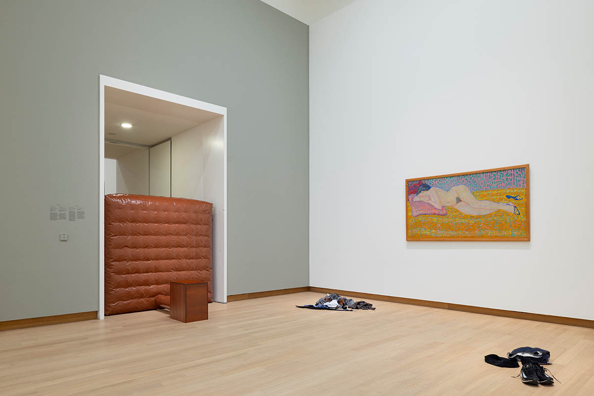 exhibition view. Beyond the Manosphere — Masculinities Today, 2026, Stedelijk Museum Amsterdam. Photo: Peter Tijhuis