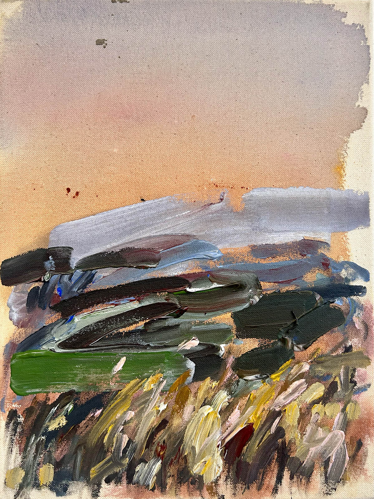 Summer, Sizzling / 30 × 40 cm / acrylic on canvas / 2025