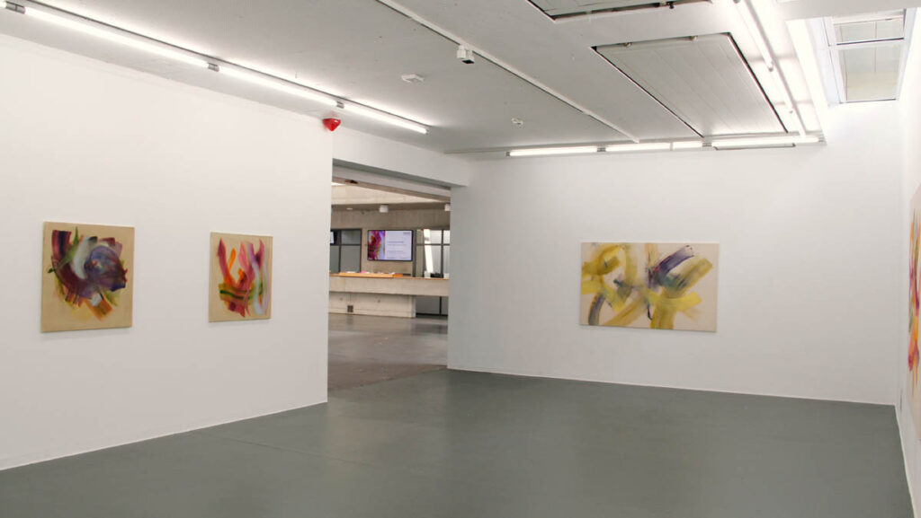 Colours on Canvas, Solo Show at Kunstakademie Münster. Foto: Charlotte Hilbolt