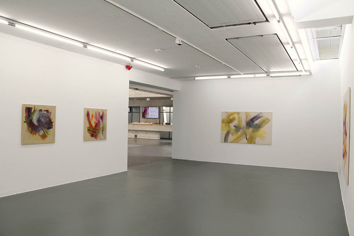 Colours on Canvas, Solo Show at Kunstakademie Münster. Foto: Charlotte Hilbolt