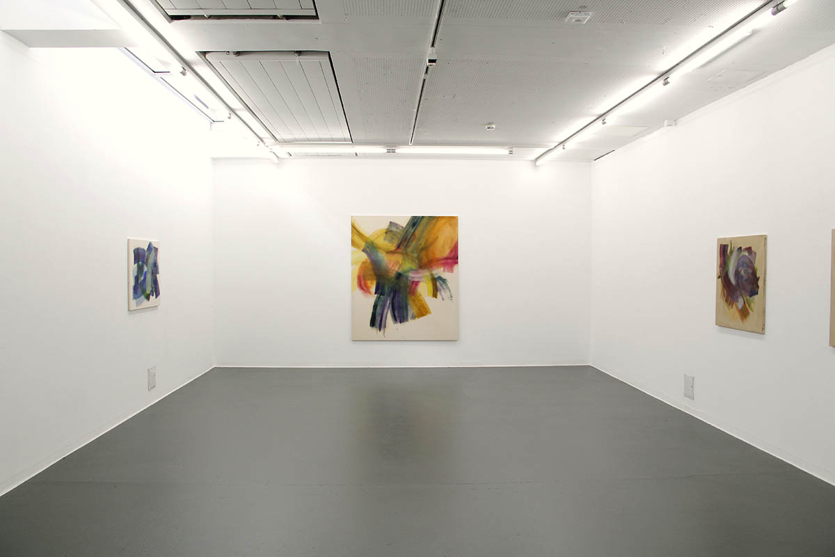 Colours on Canvas, Solo Show at Kunstakademie Münster. Foto: Charlotte Hilbolt