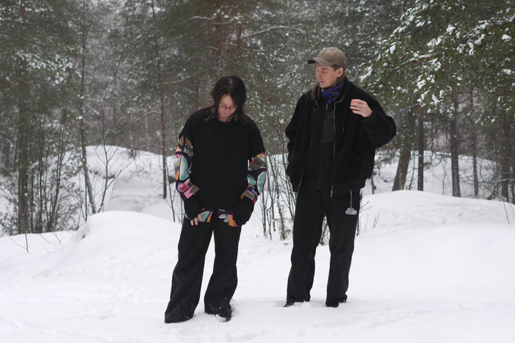 Portrait of Oceane Bruel and dylan ray arnold, 2026. Photo: Sanna Ritvanen 